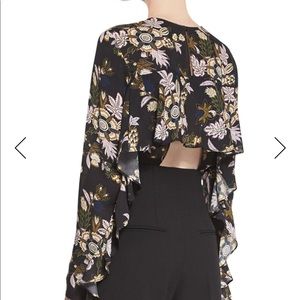 A.L.C Floral Open Back Top